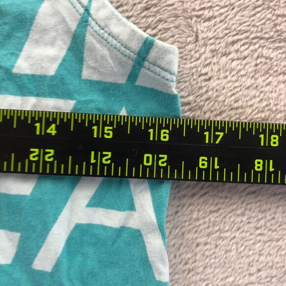 Nike Air Teal Sleeveless Tank Top XL Cotton Crewneck - Picture 4 of 9